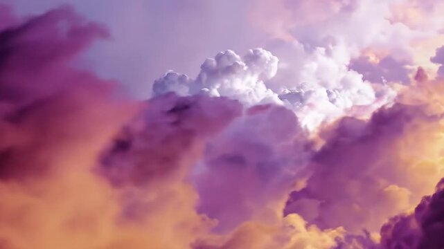 Dramatic purple cloudscape