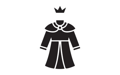 King crown robe royal monarchy power authority leadership medieval kingdom emperor sovereign majesty coronation reign on white background