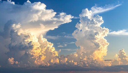 Dramatic clouds against a vibrant blue sky