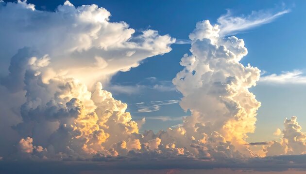 Dramatic clouds against a vibrant blue sky