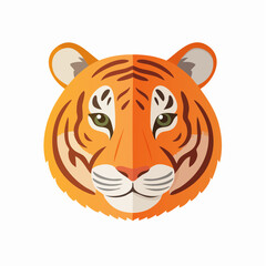 tiger head vector illustration