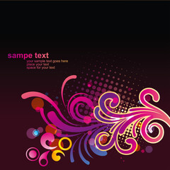 glossy-floral-background-design