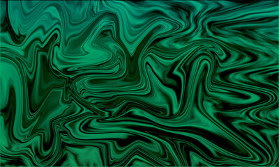 Fototapeta premium Abstract Marbled Green and Black Texture with Fluid Swirls
