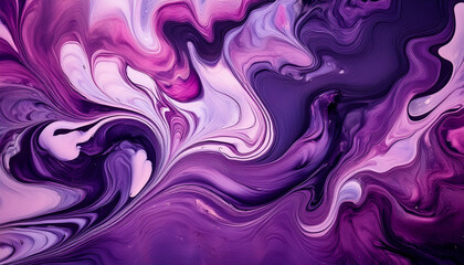 Abstract Purple Pink Swirls Fluid Art Painting Texture Background