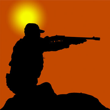 Militar en combate
