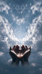 Hands Reaching for Sky Light