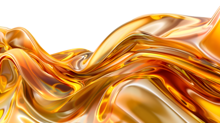 High resolution stock photo showing ultra-realistic abstract digital artwork of a flowing wave-like liquid pattern, dynamic serpentine motion fro Isolated to Transparent Background