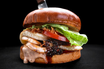 Chicken Burger Fresh Tasty Food