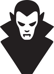 Vampire silhouette vector, spooky gothic character illustration, editable EPS file for design.