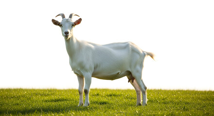 goat isolated on white