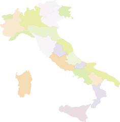Obraz premium map of italy outline illustration