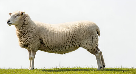 white sheep in the field