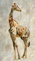 Abstract Giraffe Artwork Design