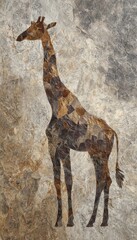 Abstract Giraffe Artwork