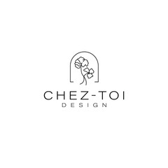 Aesthetic Real estate and interior design logo