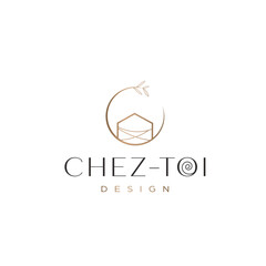 Aesthetic Real estate and interior design logo