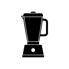 Simple black blender drawing on transparent background silhouette