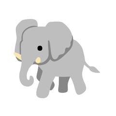 Fototapeta premium baby elephant cartoon
