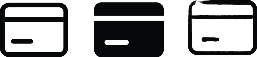 Modern ID card icon for accounts, login, and identity apps