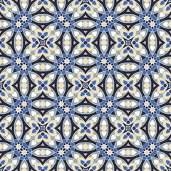 seamless mosaic geometric pattern