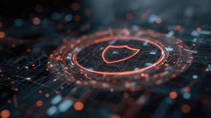 Business and Career Development: A woman interacts with a floating holographic data interface for corporate innovation