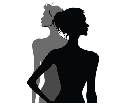 silhouette of a woman