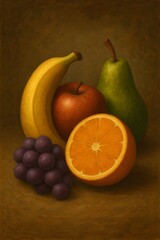 still life with assorted fruits
