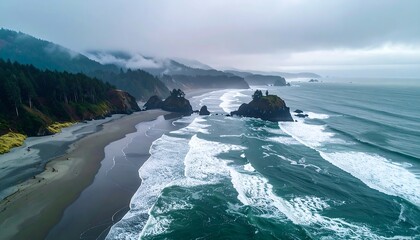 Dramatic Pacific Coastline