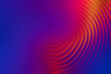 Abstract concentric circles background in blue, purple, red, and orange hues creating a visually appealing and modern design element