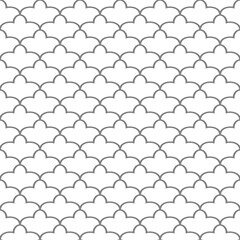 monochrome seamless pattern vector design