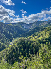 View from Via Ferrata Astragalus, Sugau Gorges, Suhard Mountain, Romania