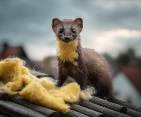  Stone Marten Marder Sitting