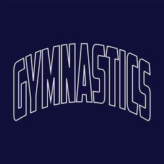 Funny Gymnast Girls Women Retro Vintage Gymnastics T-shirt Design