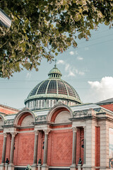 Historic building under a clear sky in Denmark showcasing classic architecture and intricate details