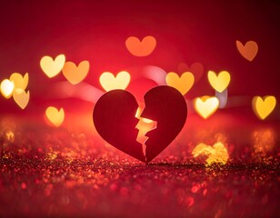 Broken heart, soft glow