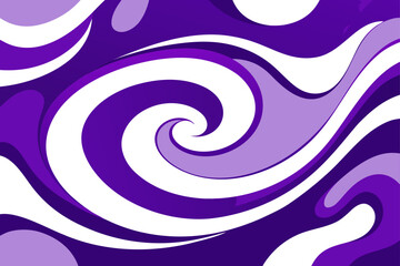 Abstract purple and white swirling design