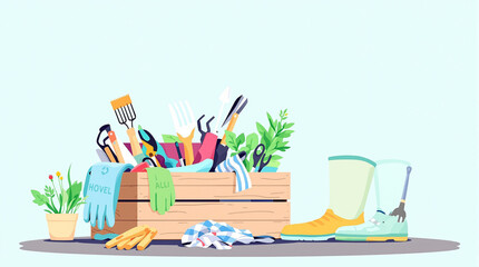 spring flowers in the garden