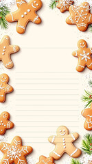 christmas gingerbread cookies and gingerbread