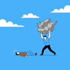 gemini-2_5-flash-image-preview_A_minimalist__flat_illustration_depicting_a_surreal_scene__One_figure__dressed_in_a_blue_shirt_and_b-1_de348c22-06e2-464c-8232-0644d466abd4_traced