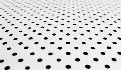 Abstract black and white polka dots