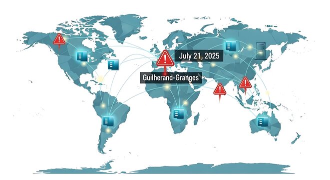 Global Cyber Attack Alert &ndash; SharePoint Zero-Day Exploit Illustration