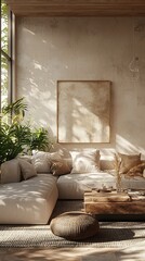 Comfortable lounge with natural light high resolution picture