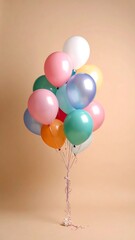 Bunch of colorful balloons