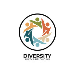 diversity logo vector illustration