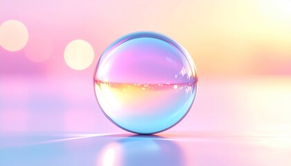 Colorful glass sphere