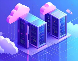 Digital cloud server network