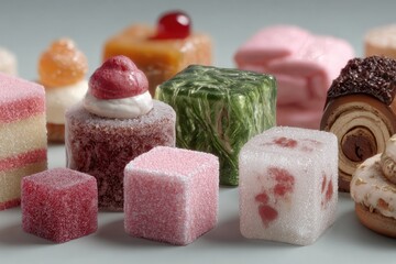 Assortment of Highly Sugary Foods