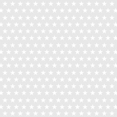 Vector illustration, white stars on light gray background, square background. Vector with space for copy, text and ads, suitable for packaging printing and advertising. Illustration for 4th of July