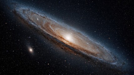 Obraz premium Spiral galaxy in deep space (2)