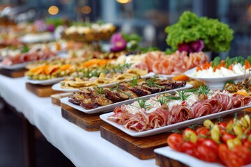 Elegant Catering Banquet Table Display